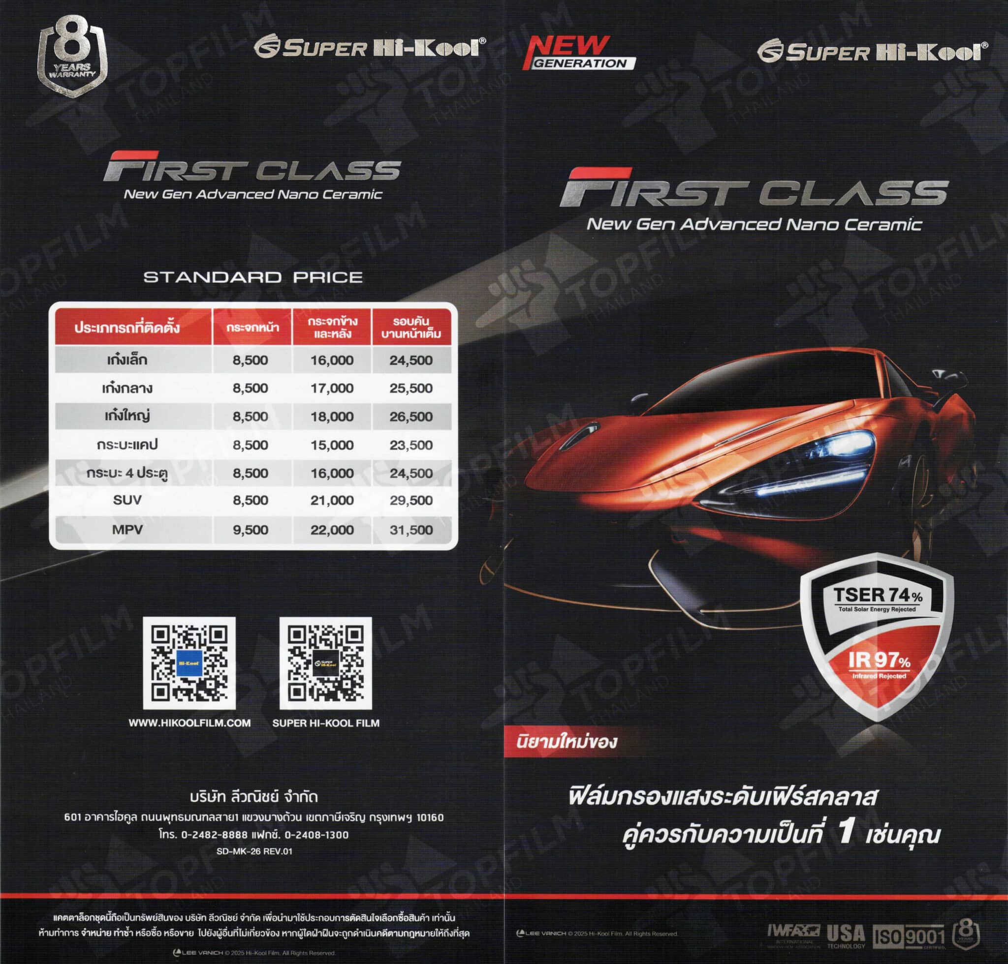 hi kool first class ราคา